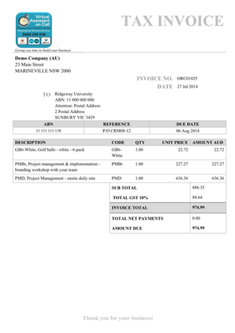 Xero Template - 2
